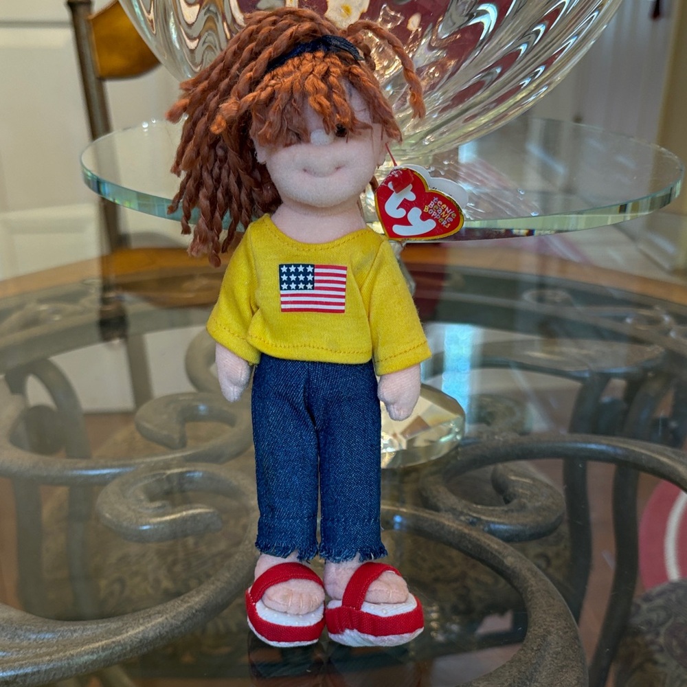 TEENIE BEANIE BOPPERS Doll- American Millie - PE Pellets
